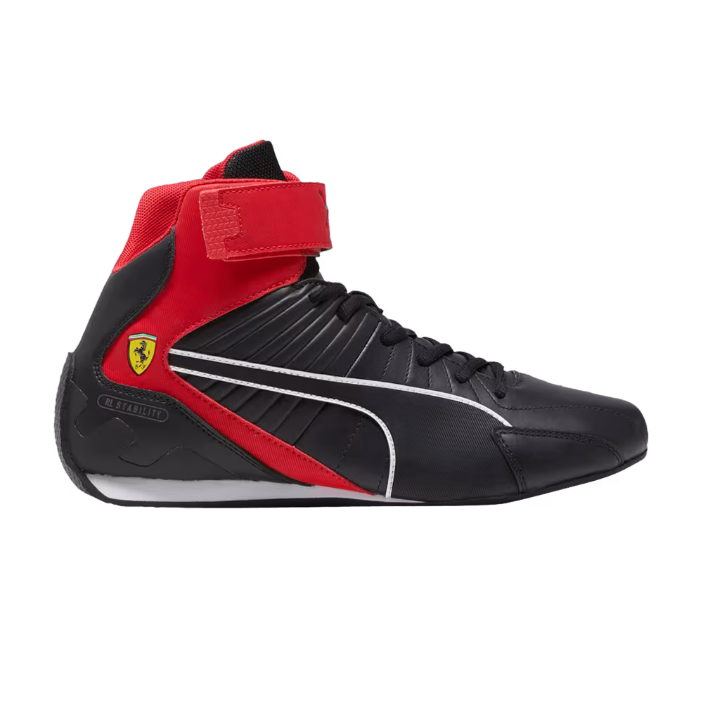 Scuderia Ferrari x Puma Kart Cat RL Mid Black Rosso Corsa