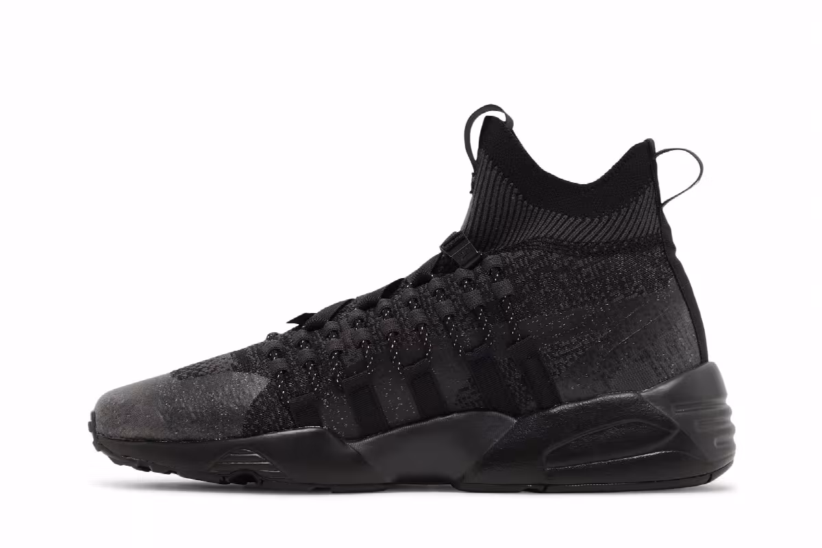 NEMEN x Puma Blaze of Glory Knit Mid Phantom Black, view 4
