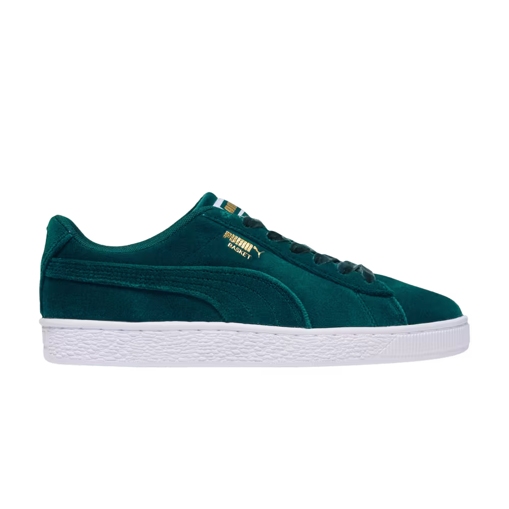 Puma Women's Basket Classic Velvet - Malachite