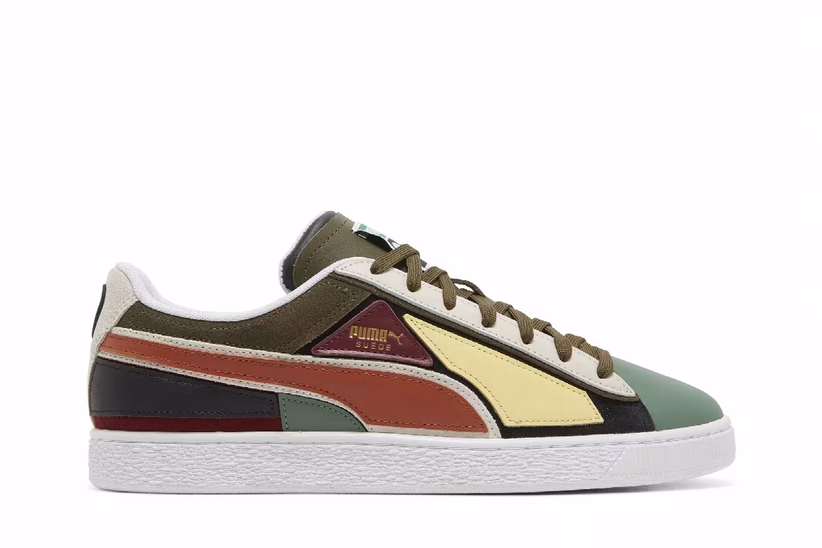 Puma Suede Layers - Deep Olive Warm Chestnut, view 2