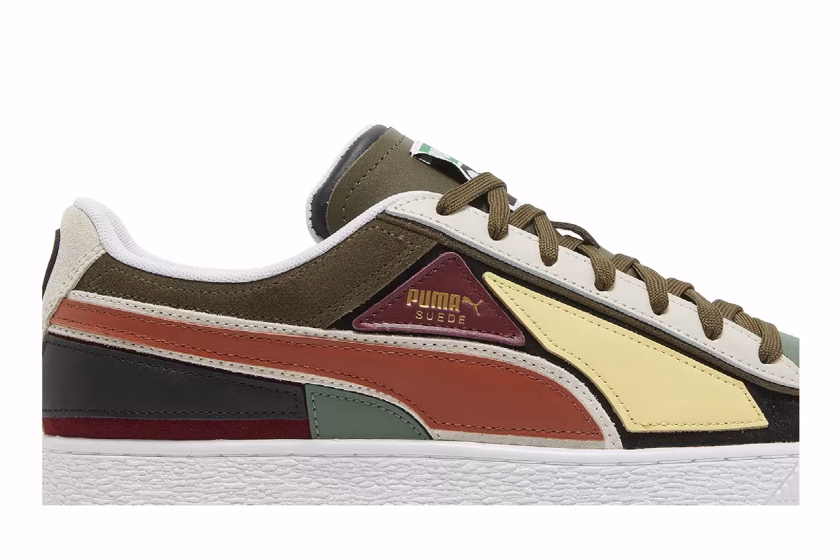Puma Suede Layers - Deep Olive Warm Chestnut, view 3
