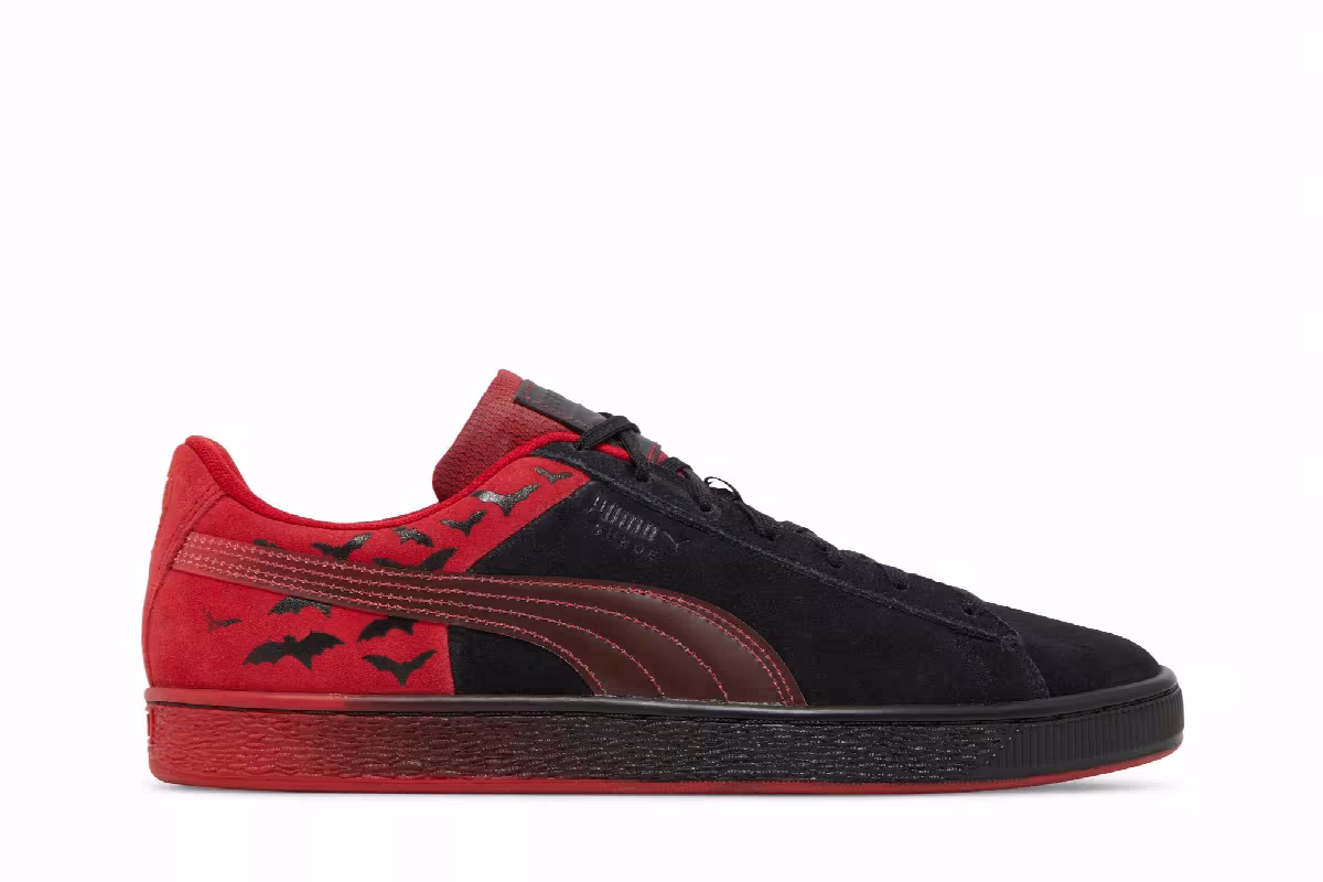 Batman x Puma Suede Classic Black Barbados Cherry, view 2