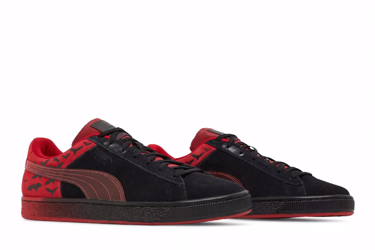 Batman x Puma Suede Classic Black Barbados Cherry, view 9