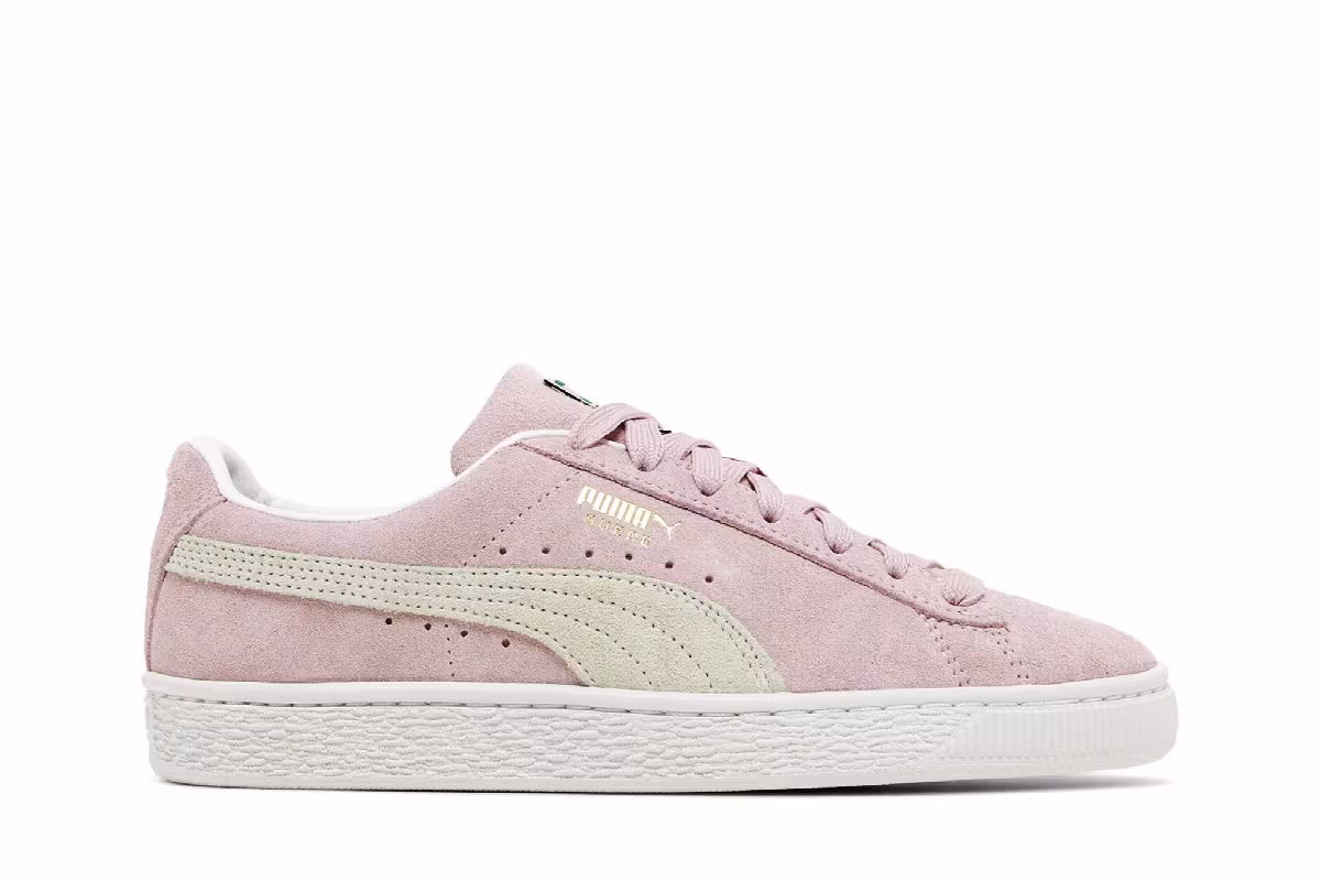 Puma Suede Classic 21 Jr Pink Lady White, view 2