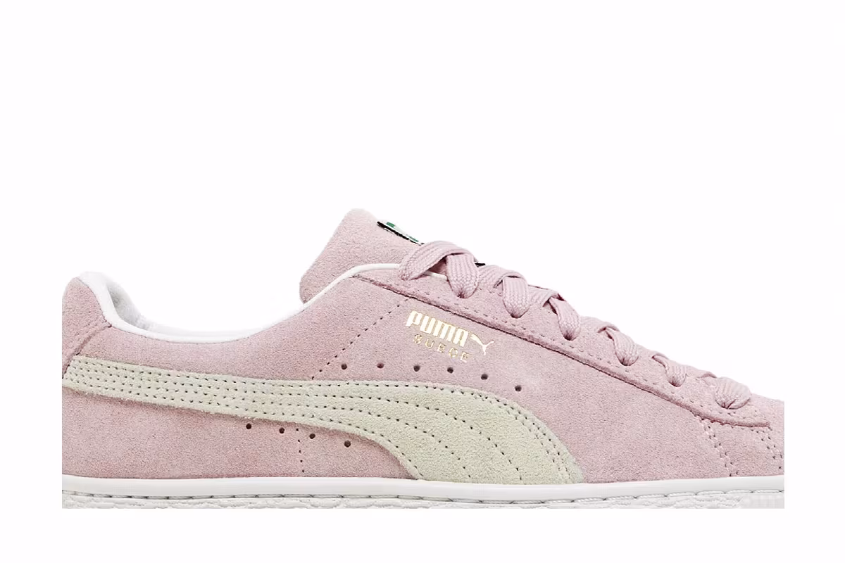 Puma Suede Classic 21 Jr Pink Lady White, view 3