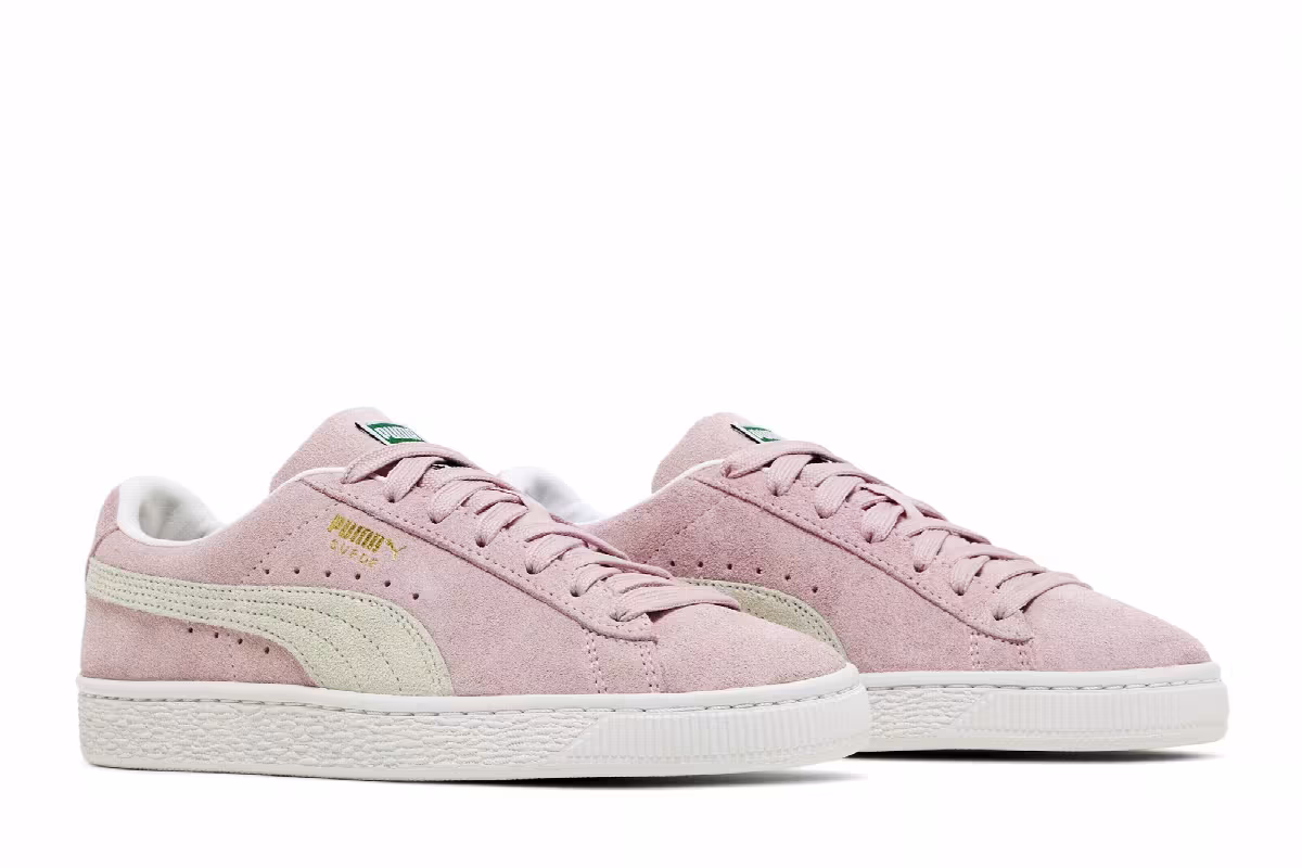 Puma Suede Classic 21 Jr Pink Lady White, view 9
