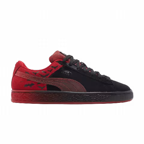 Puma Batman x Suede Classic Big Kid 'Black Barbados Cherry'