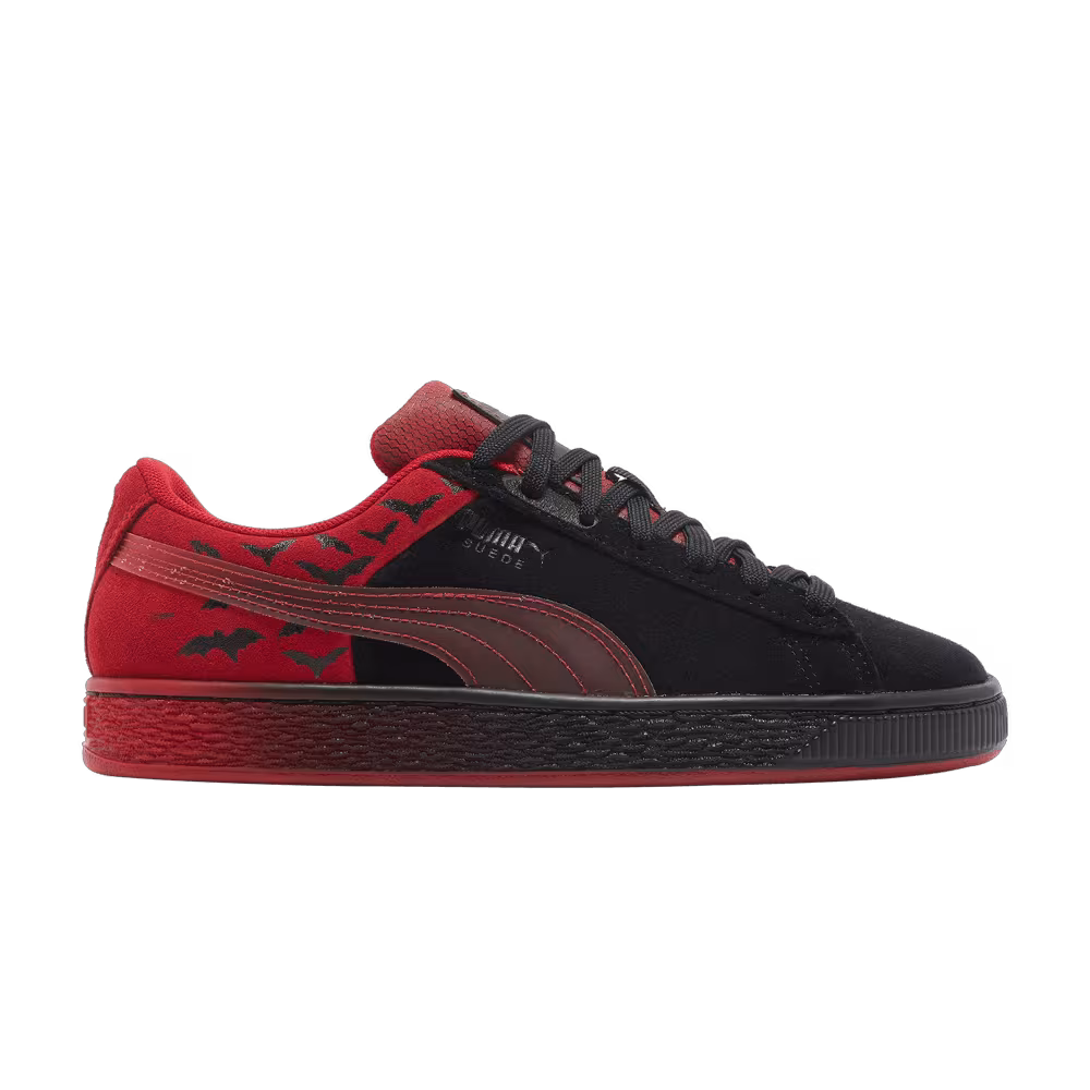 Puma Batman x Suede Classic Big Kid Black Barbados Cherry