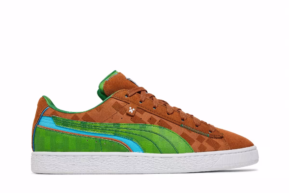 Minecraft x Puma Suede Grass Block, view 2