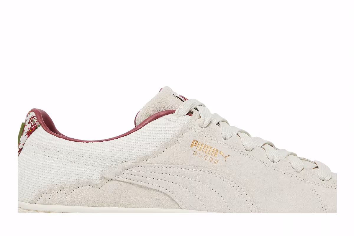 Puma Suede and Chill Marshmallow Team Gold, view 3