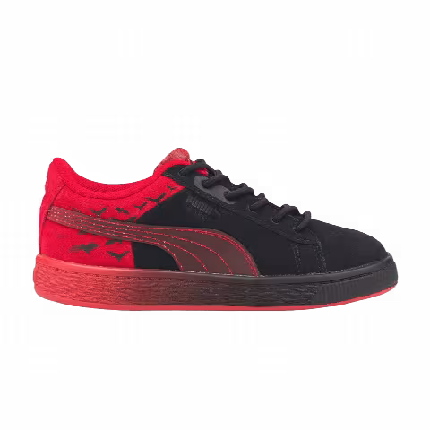 Batman x Puma Suede Classic Little Kid 'Black Barbados Cherry'