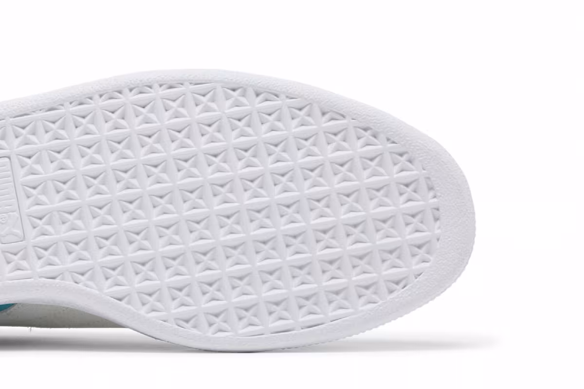 Puma Suede Classic 21 Deep Aqua White, view 6