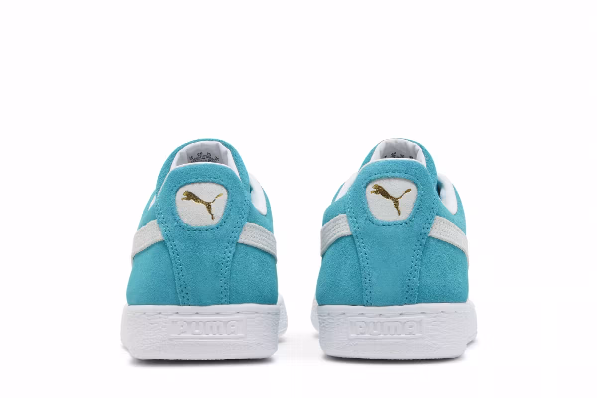 Puma Suede Classic 21 Deep Aqua White, view 7