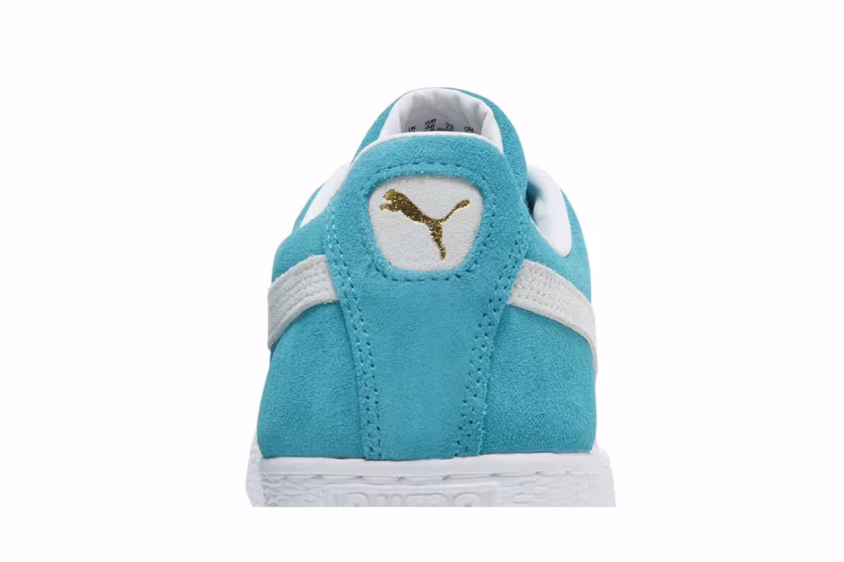 Puma Suede Classic 21 Deep Aqua White, view 8