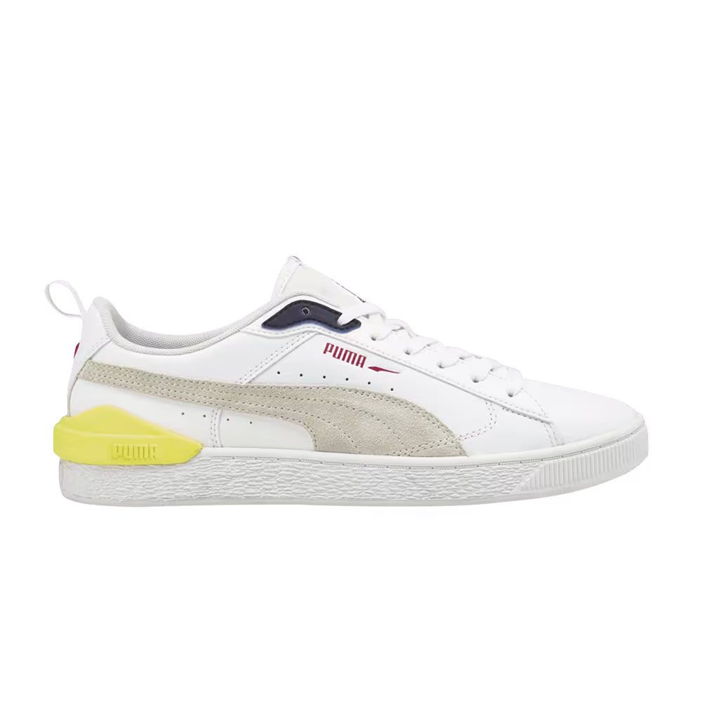 Puma Suede Bloc White Yellow Pear