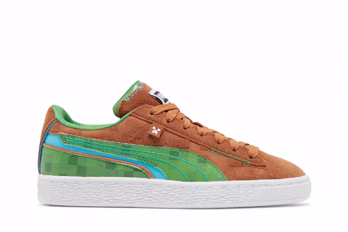 Minecraft x Puma Suede Jr Grass Block, view 2