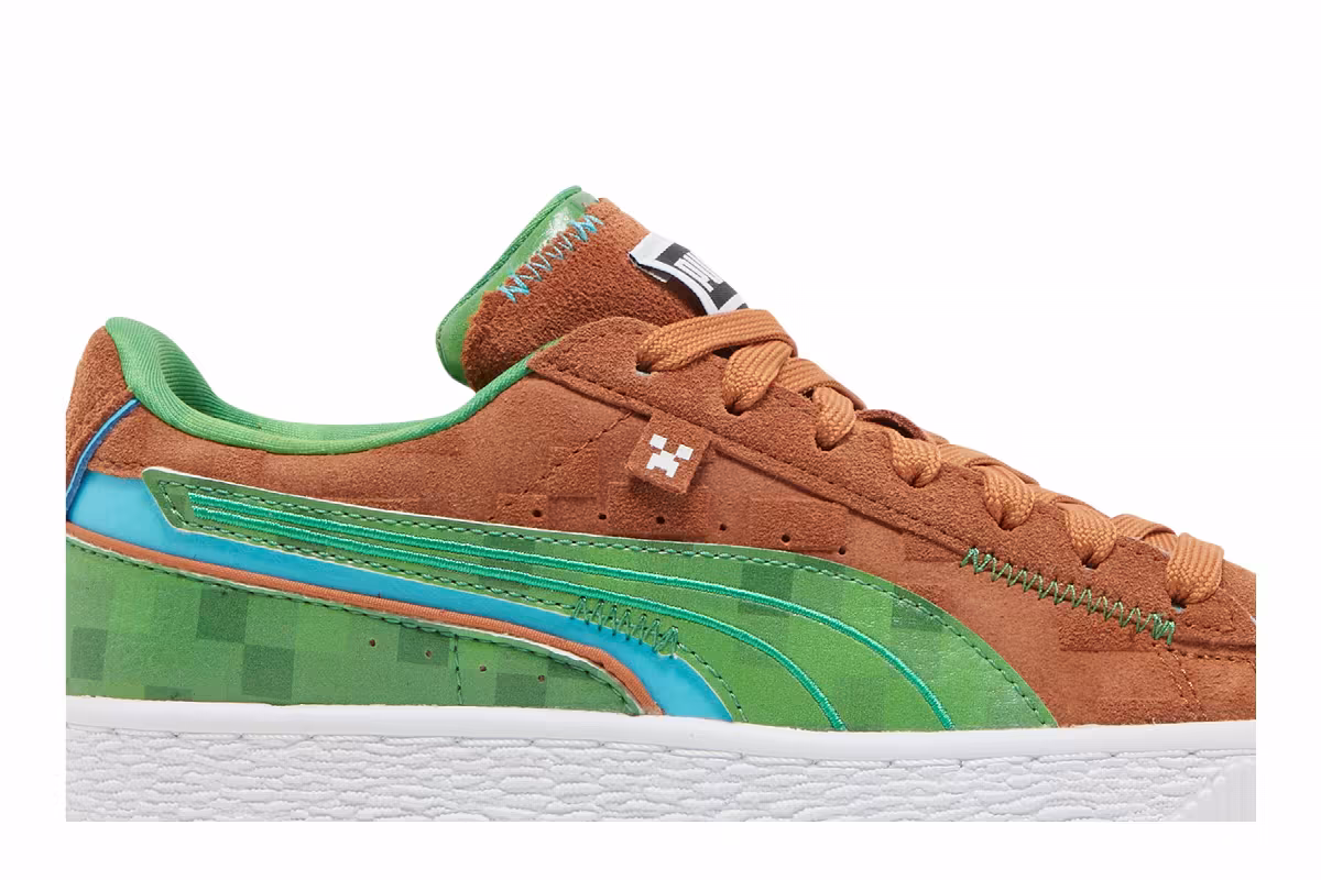 Minecraft x Puma Suede Jr Grass Block, view 3