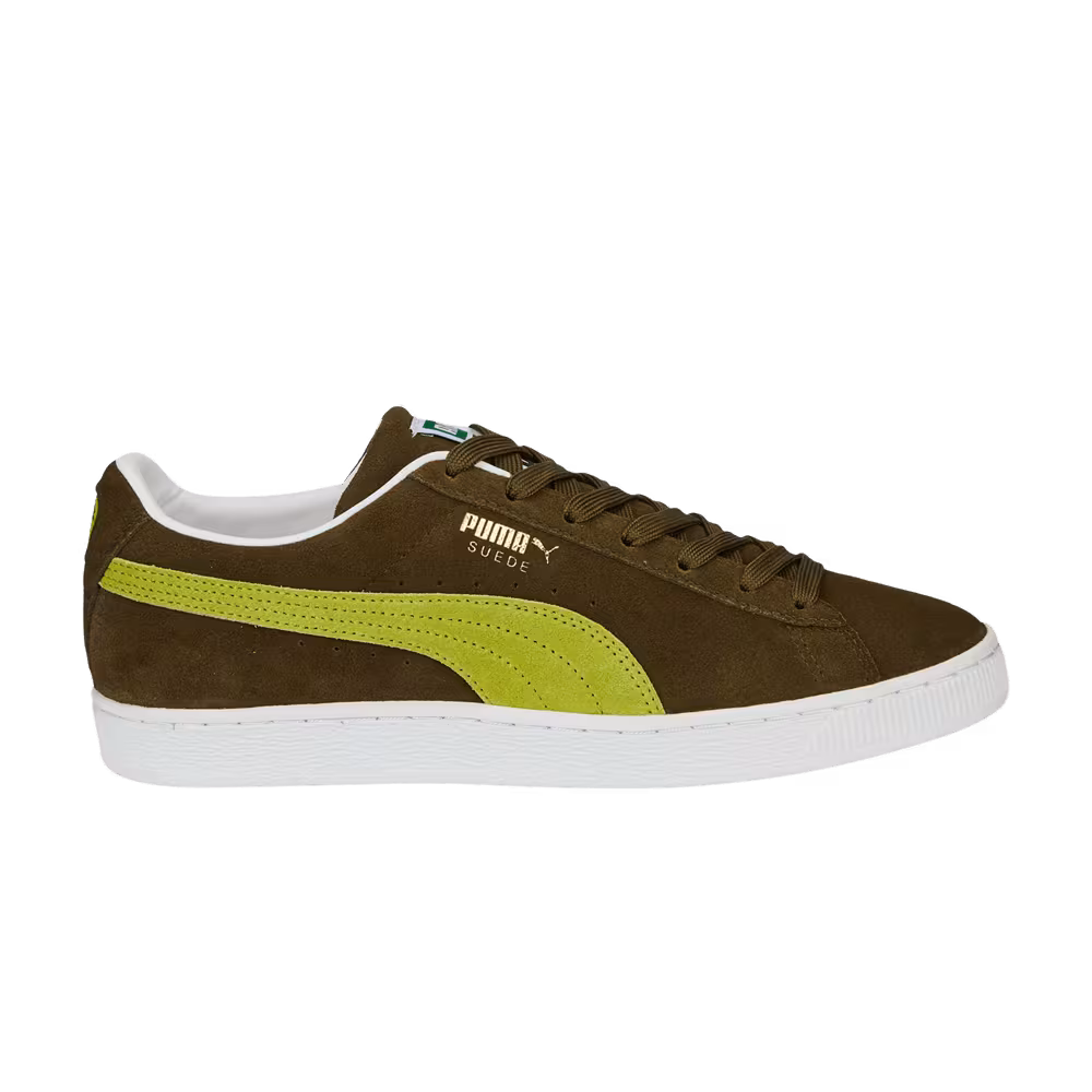 Puma Suede Classic 21 Deep Olive Tart Apple