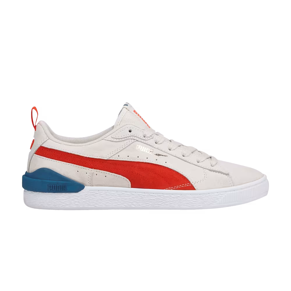 Puma Suede Bloc Pristine Cherry Tomato