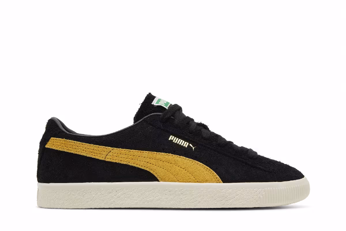 Puma Suede Vintage Hairy Suede - Black Mustard Seed, view 2