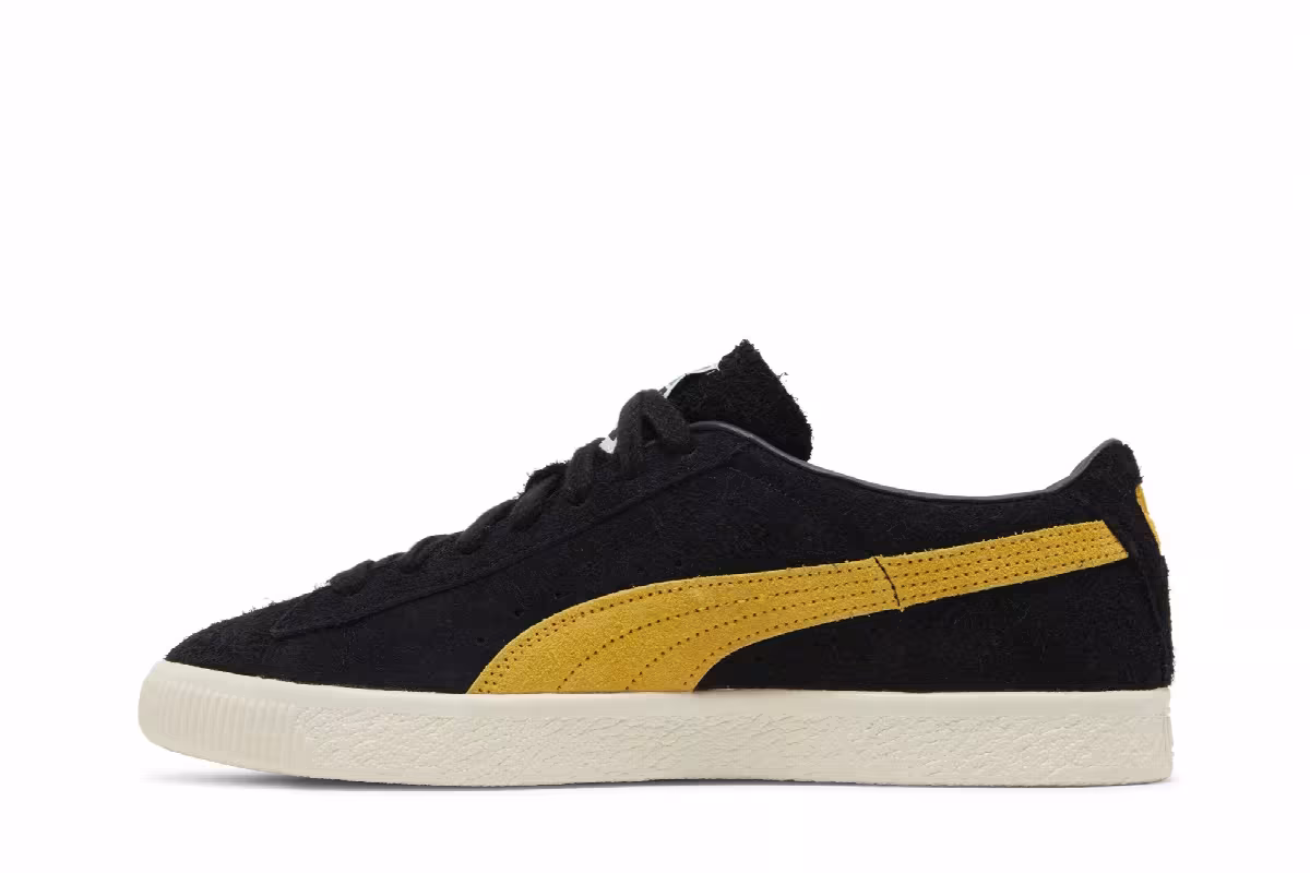 Puma Suede Vintage Hairy Suede - Black Mustard Seed, view 4