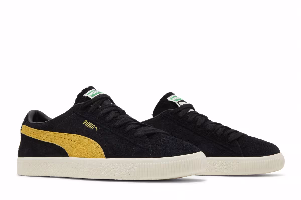 Puma Suede Vintage Hairy Suede - Black Mustard Seed, view 9
