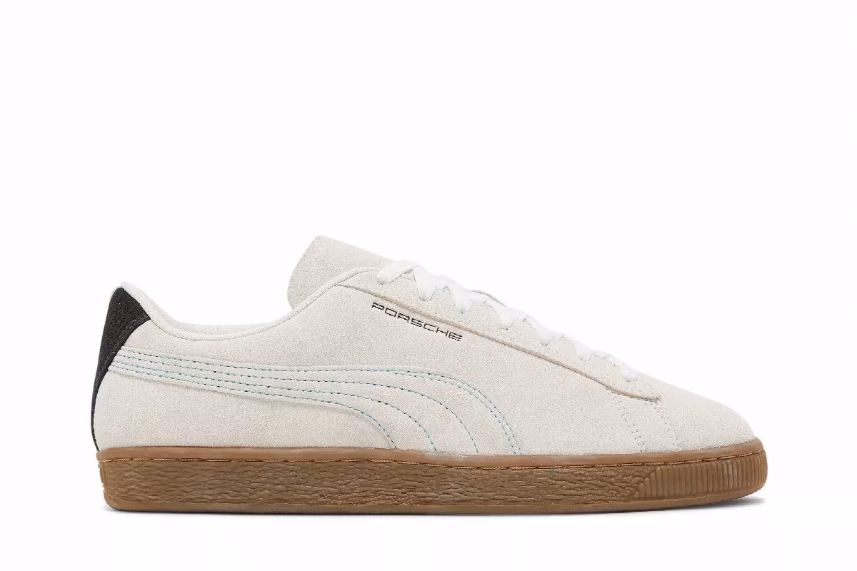 Porsche Legacy x Puma Suede Ivory Glow Gum, view 2