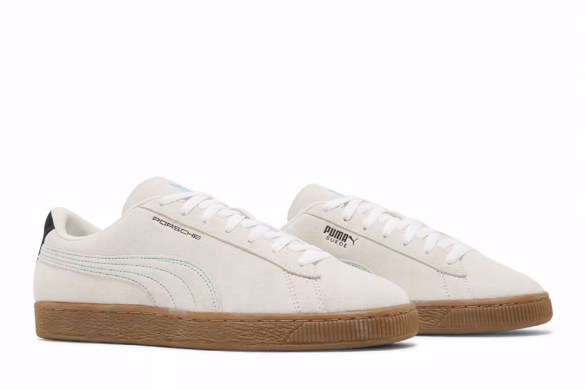 Porsche Legacy x Puma Suede Ivory Glow Gum, view 9