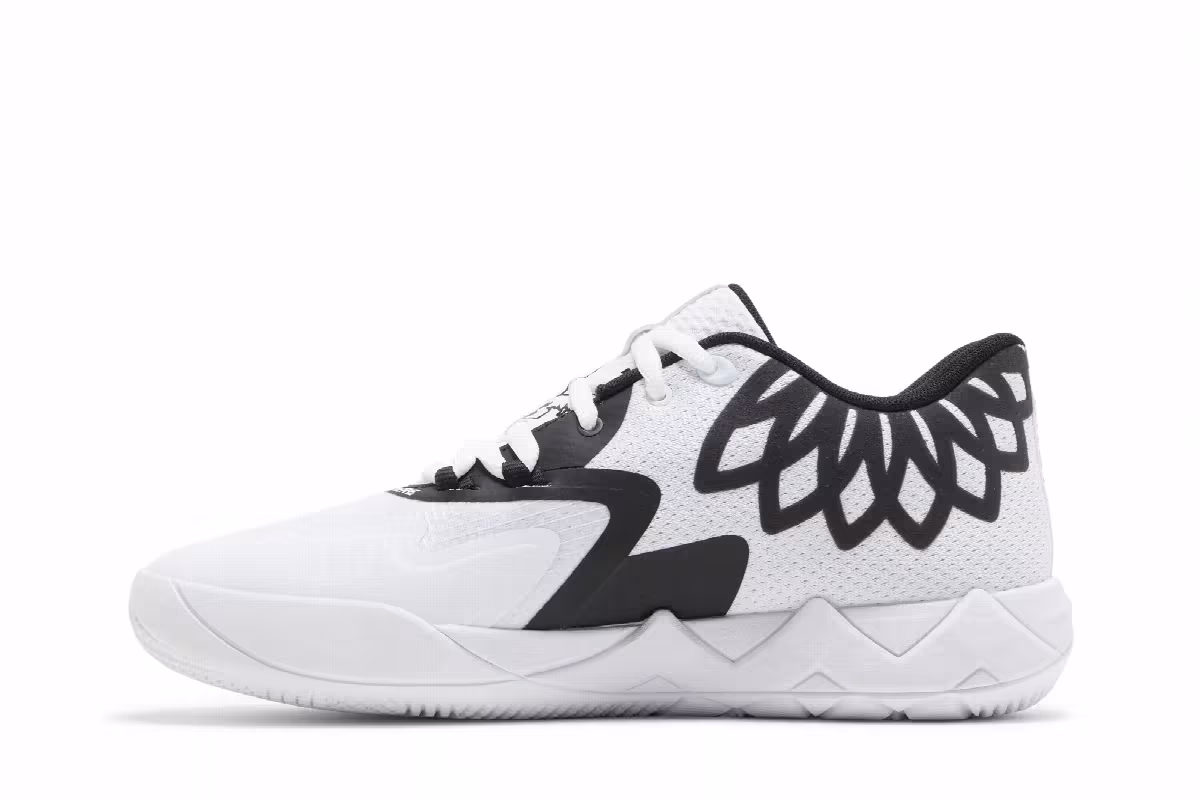 Puma MB.01 Lo Team Colors - White Black, view 4