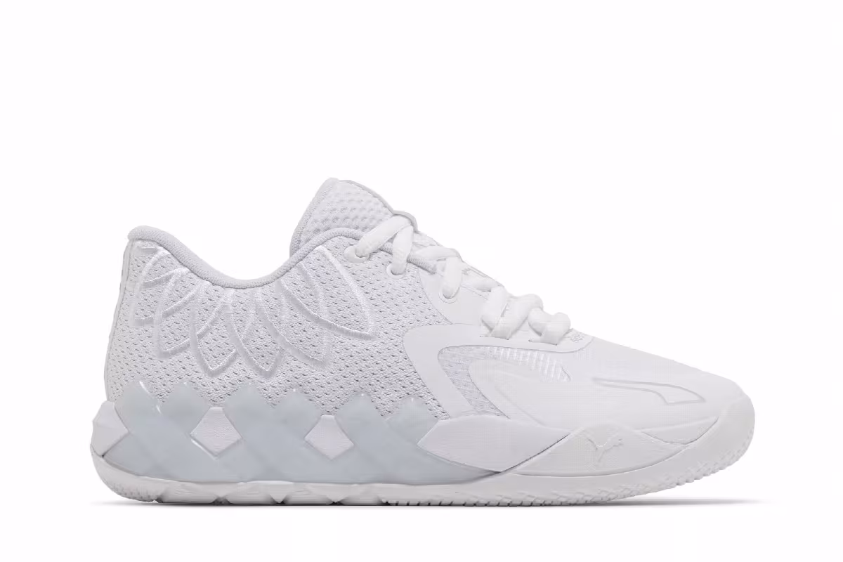 Puma MB.01 Lo Jr Team Colors - Triple White, view 2