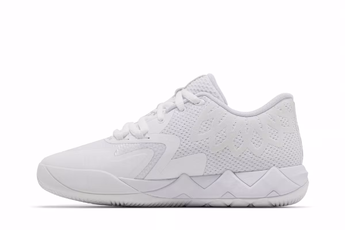 Puma MB.01 Lo Jr Team Colors - Triple White, view 4