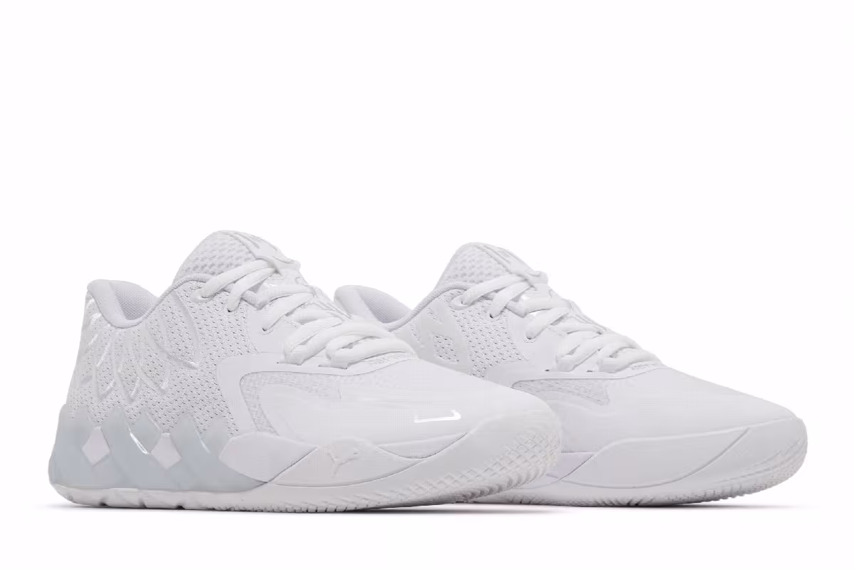 Puma MB.01 Lo Jr Team Colors - Triple White, view 9