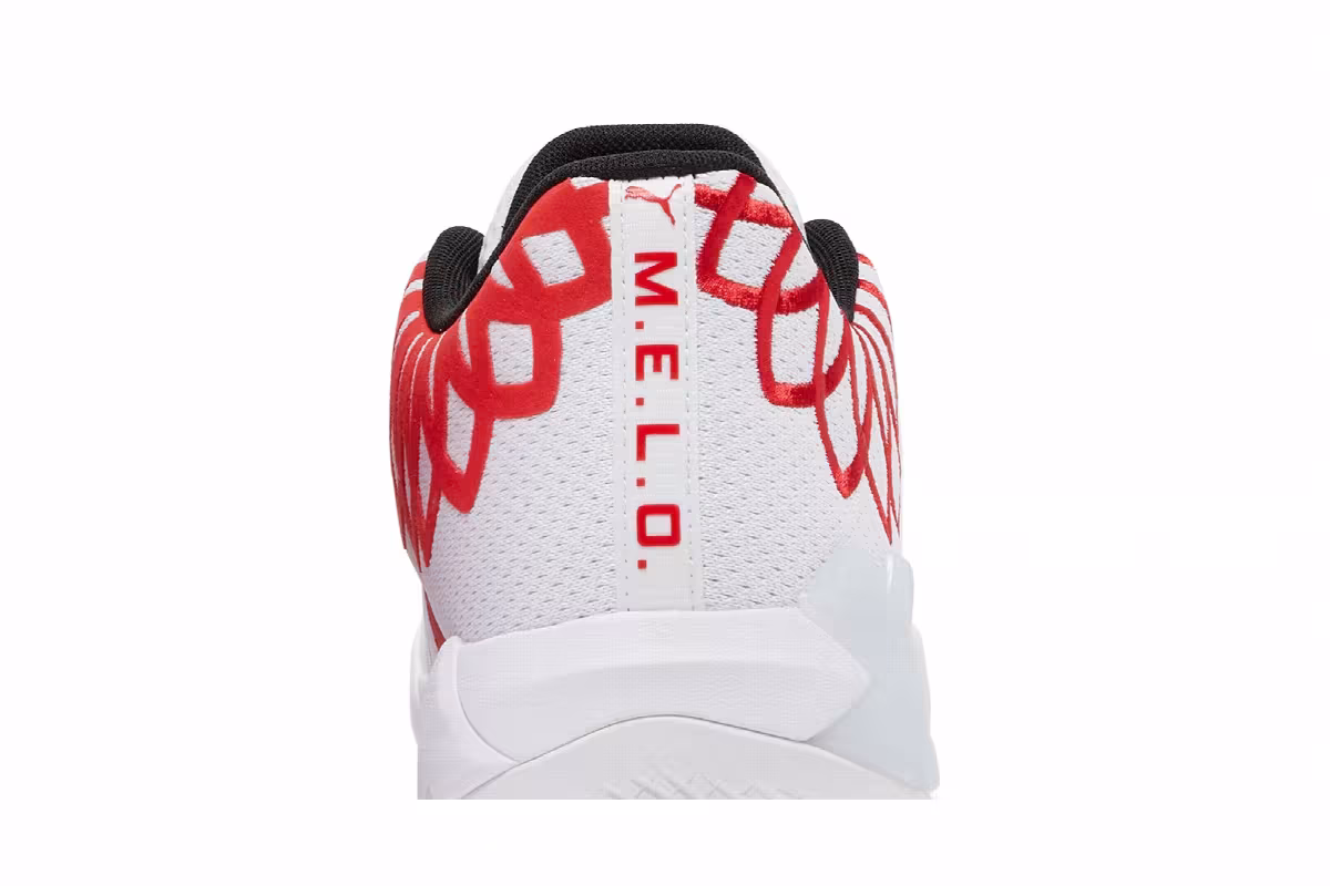 Puma MB.01 Lo Team Colors - White High Risk Red, view 8