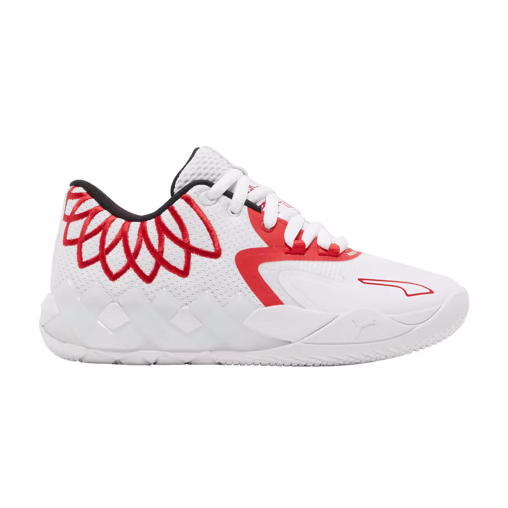 Puma MB.01 Lo Jr Team Colors - White High Risk Red