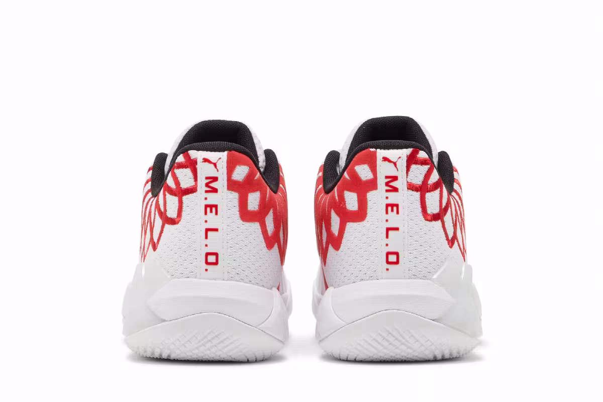 Puma MB.01 Lo Jr Team Colors - White High Risk Red, view 7
