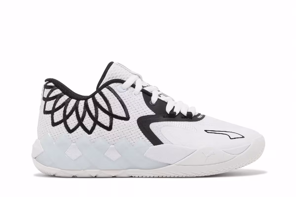 Puma MB.01 Lo Jr Team Colors - White Black, view 2