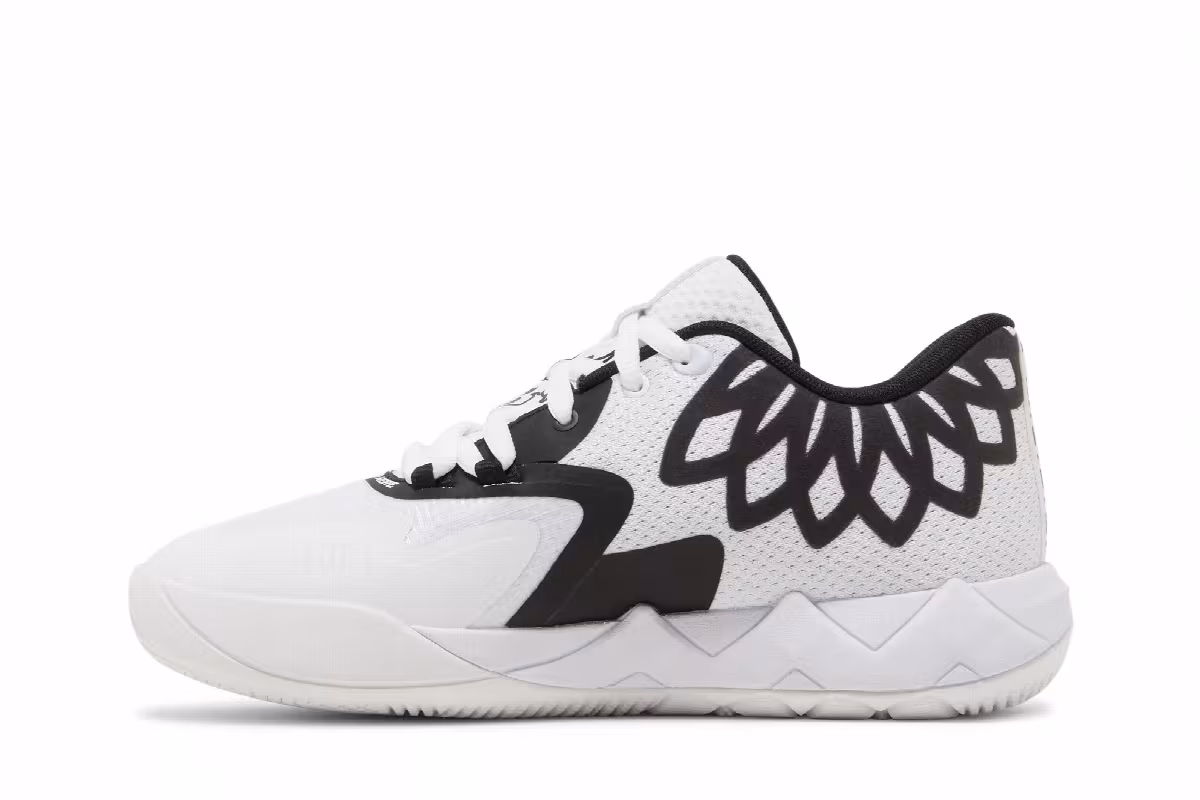 Puma MB.01 Lo Jr Team Colors - White Black, view 4
