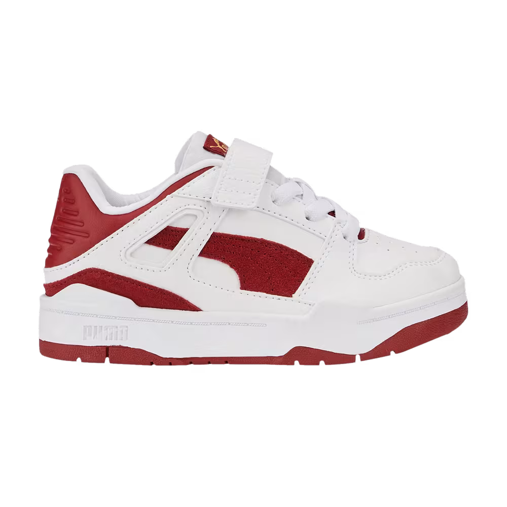 Puma Slipstream Suede Little Kid White Intense Red
