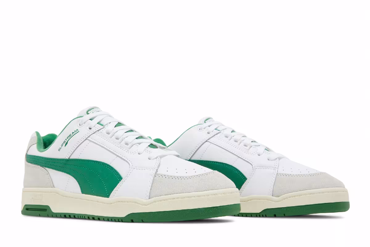 Puma Slipstream Lo White Amazon Green, view 9