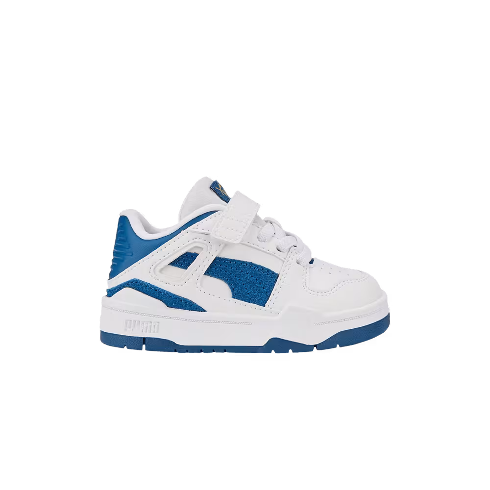 Puma Slipstream Suede Infant White Lake Blue