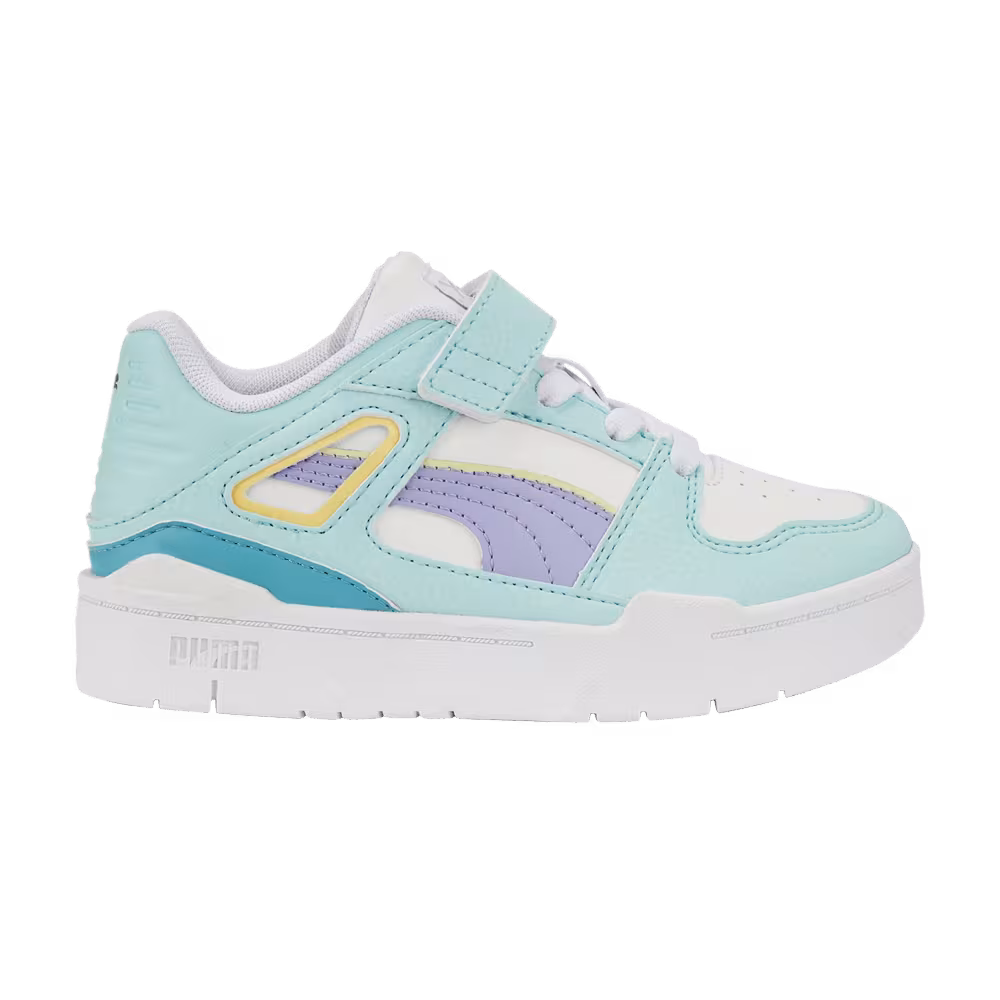 Puma Slipstream AC Little Kid White Light Aqua
