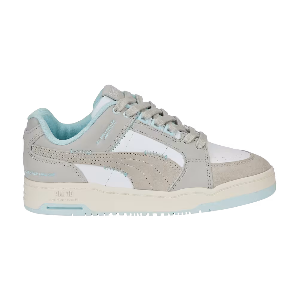 Puma Women's Slipstream Low Stitched Up - Marshmallow Light Aqua