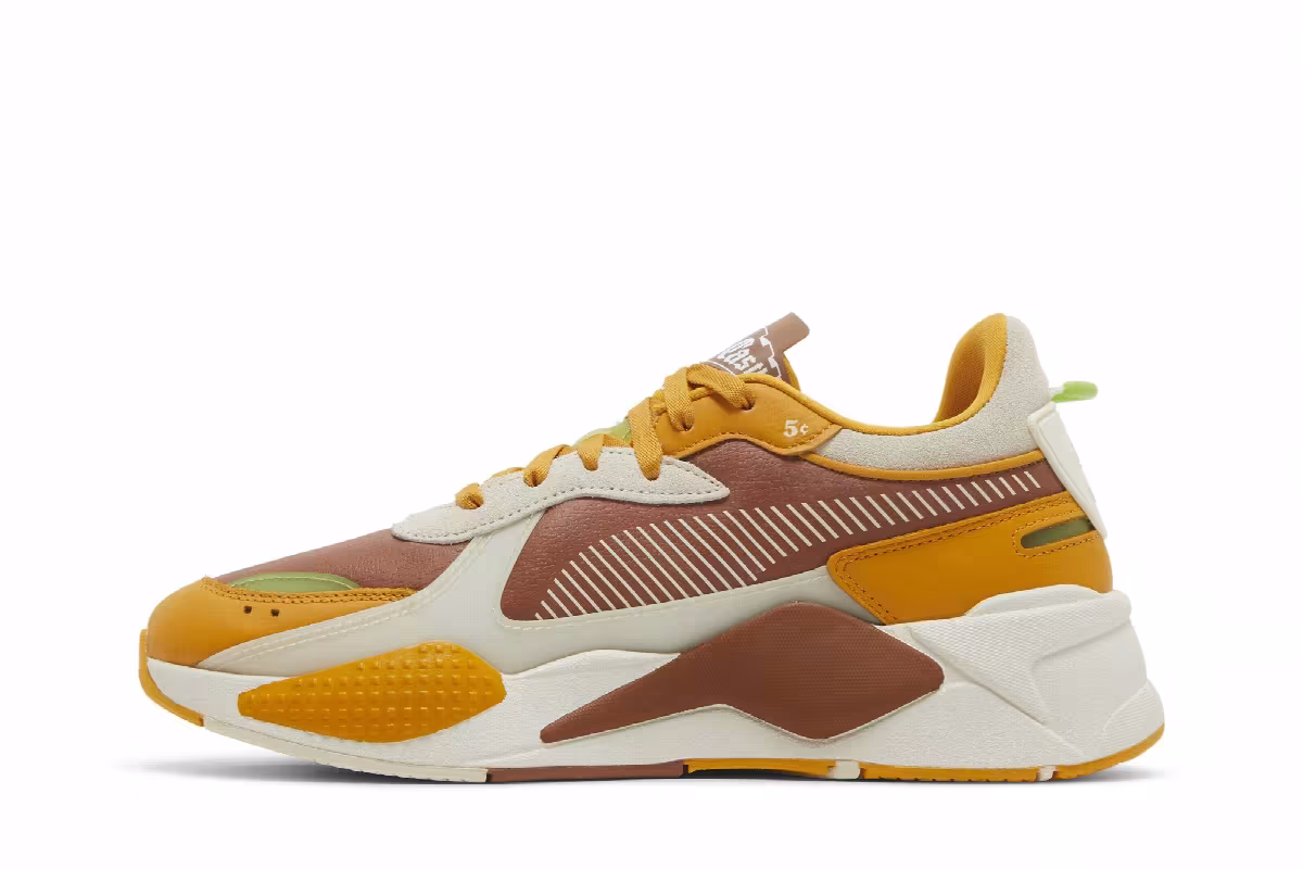 White Castle x Puma RS-X Mocha Bisque Sunflower, view 4
