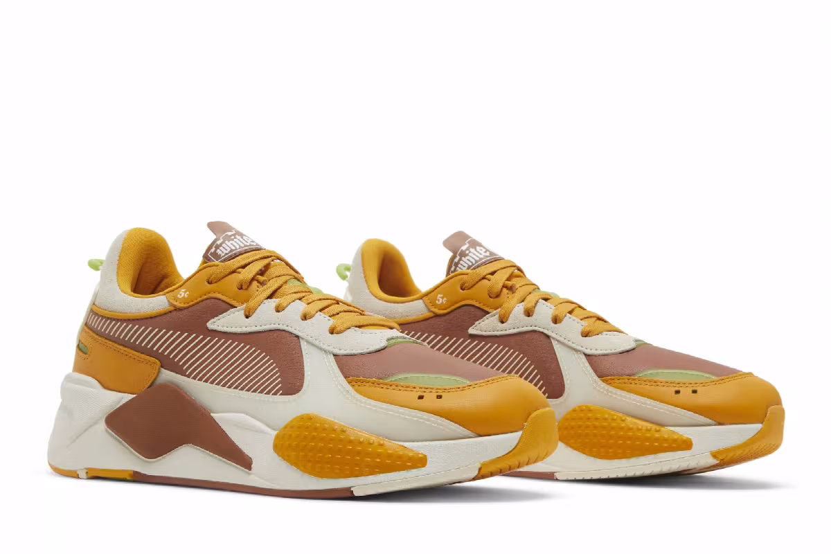 White Castle x Puma RS-X Mocha Bisque Sunflower, view 9