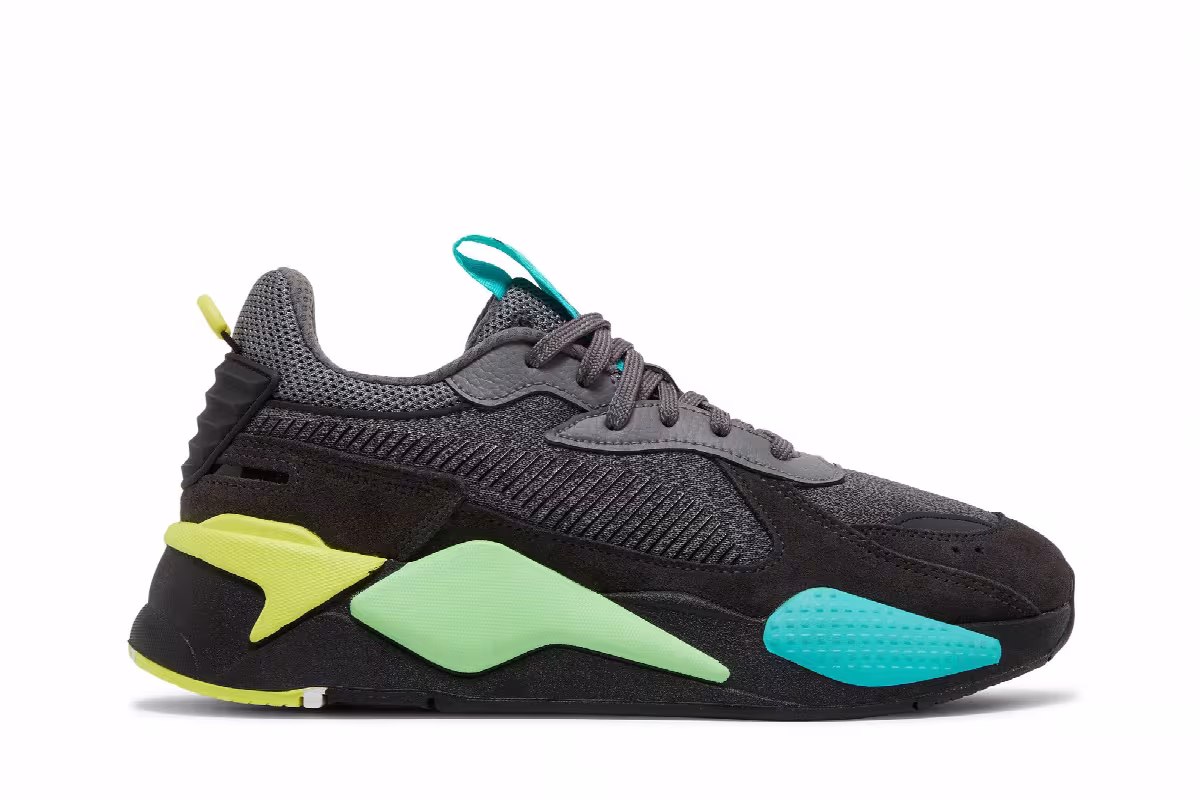 Puma RS-X Highlighter Castlerock Fluorescent Yellow, view 2