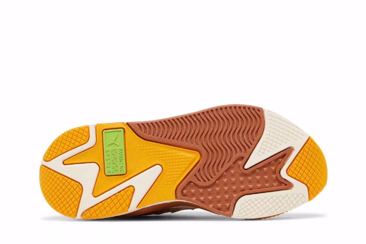 White Castle x Puma RS-X Jr Mocha Bisque Sunflower, view 5