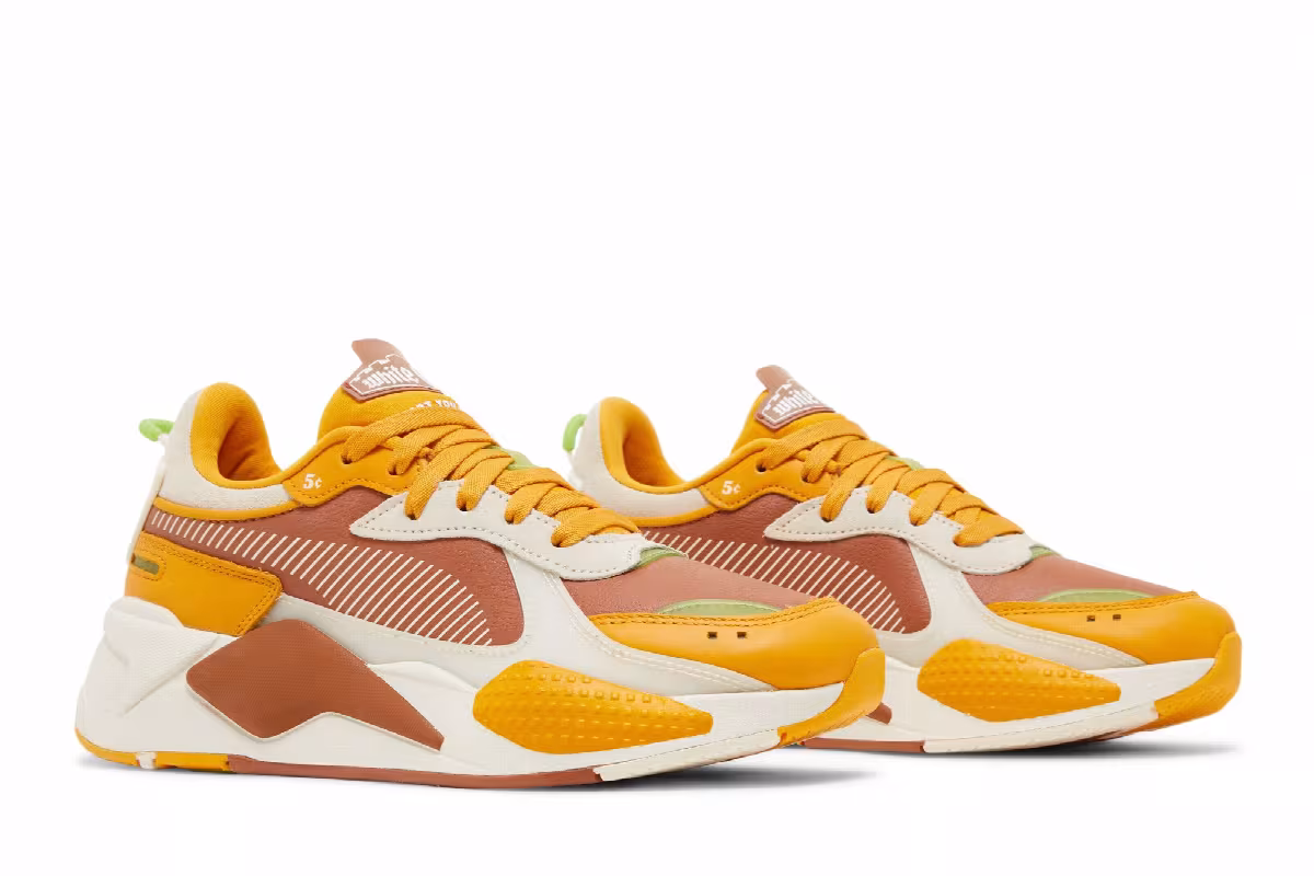 White Castle x Puma RS-X Jr Mocha Bisque Sunflower, view 9
