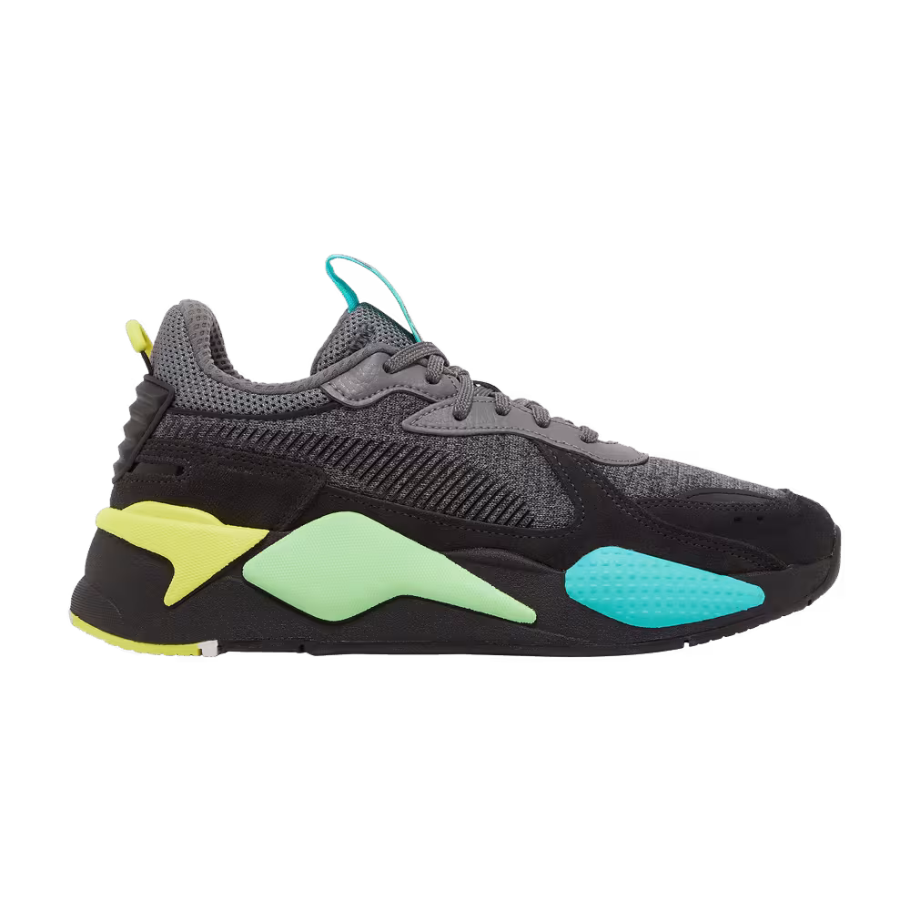 Puma RS-X Highlighter Jr Castlerock Fluorescent Yellow