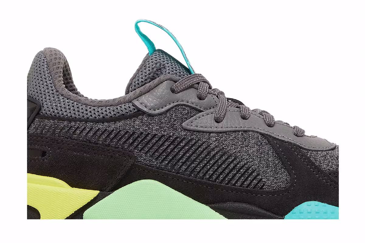 Puma RS-X Highlighter Jr Castlerock Fluorescent Yellow, view 3