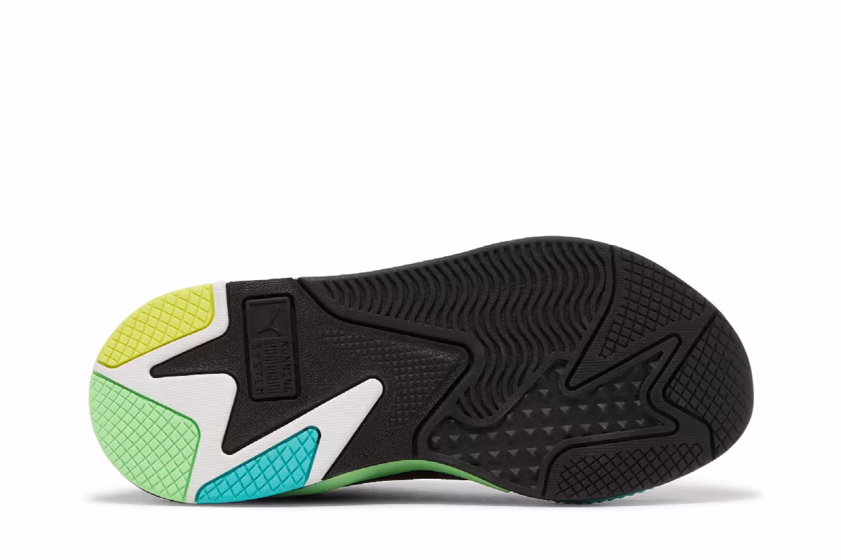 Puma RS-X Highlighter Jr Castlerock Fluorescent Yellow, view 5